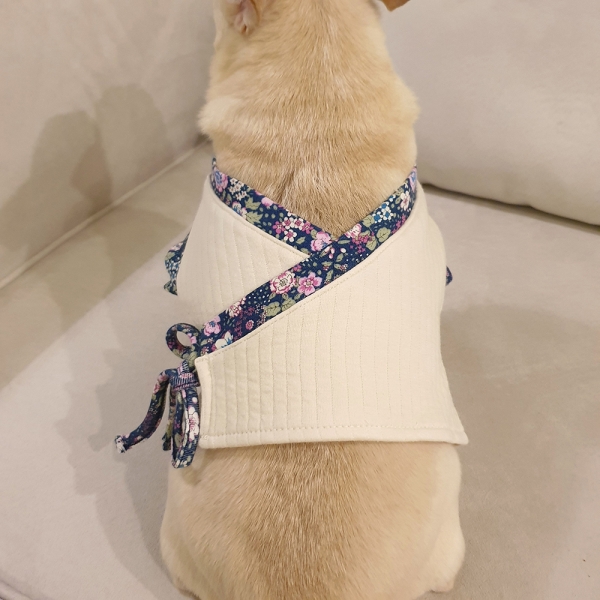 강아지 고양이 누비한복배자 추석 설날