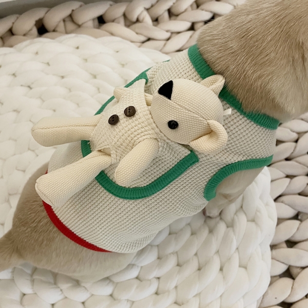 강아지옷 까꿍이 와플티셔츠
